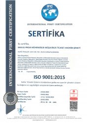 Barsu ISO 9001 2015 Belgesi